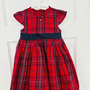 Janie and Jack Scarlet Checkered Party Dress
